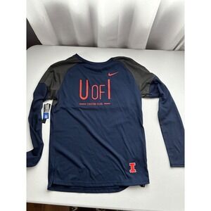 Nike U of I Fighting Illini Dri-FIT Long Sleeve T-Shirt - Size XS